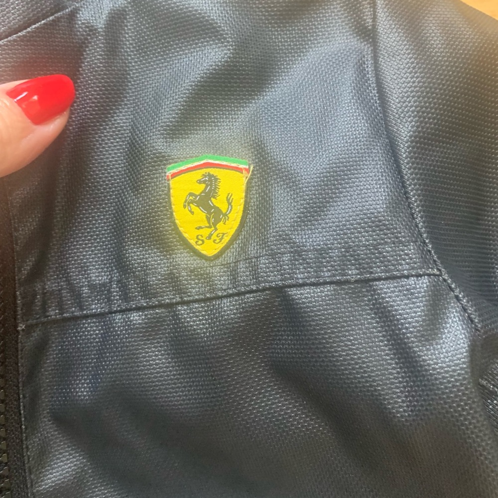 COPY - Special edition Ferrari Scuderia boys 4 T leather jacket. Bought in Dubai